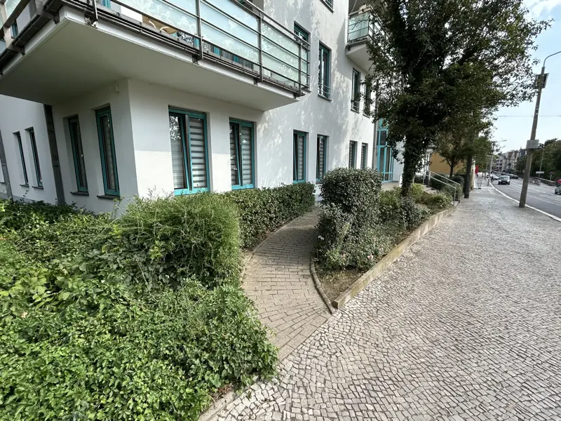 Der Außenbereich der Praxis